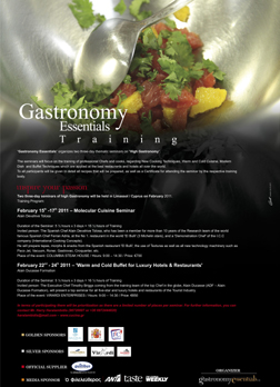 Gastronomy Essentials Training - Seminars 2011