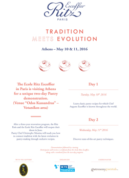 Tradition Meets Evolution - Ecole Ritz Escoffier